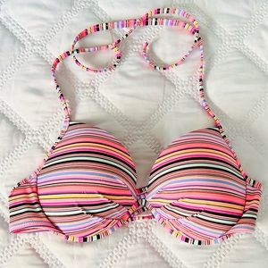 Victoria’s Secret Push Up String Tie Bikini Top